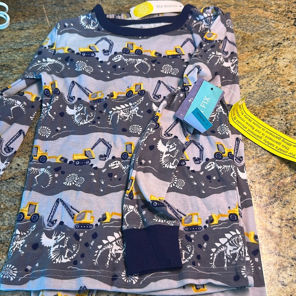 FIish Stix boys tractor Jammie’s
